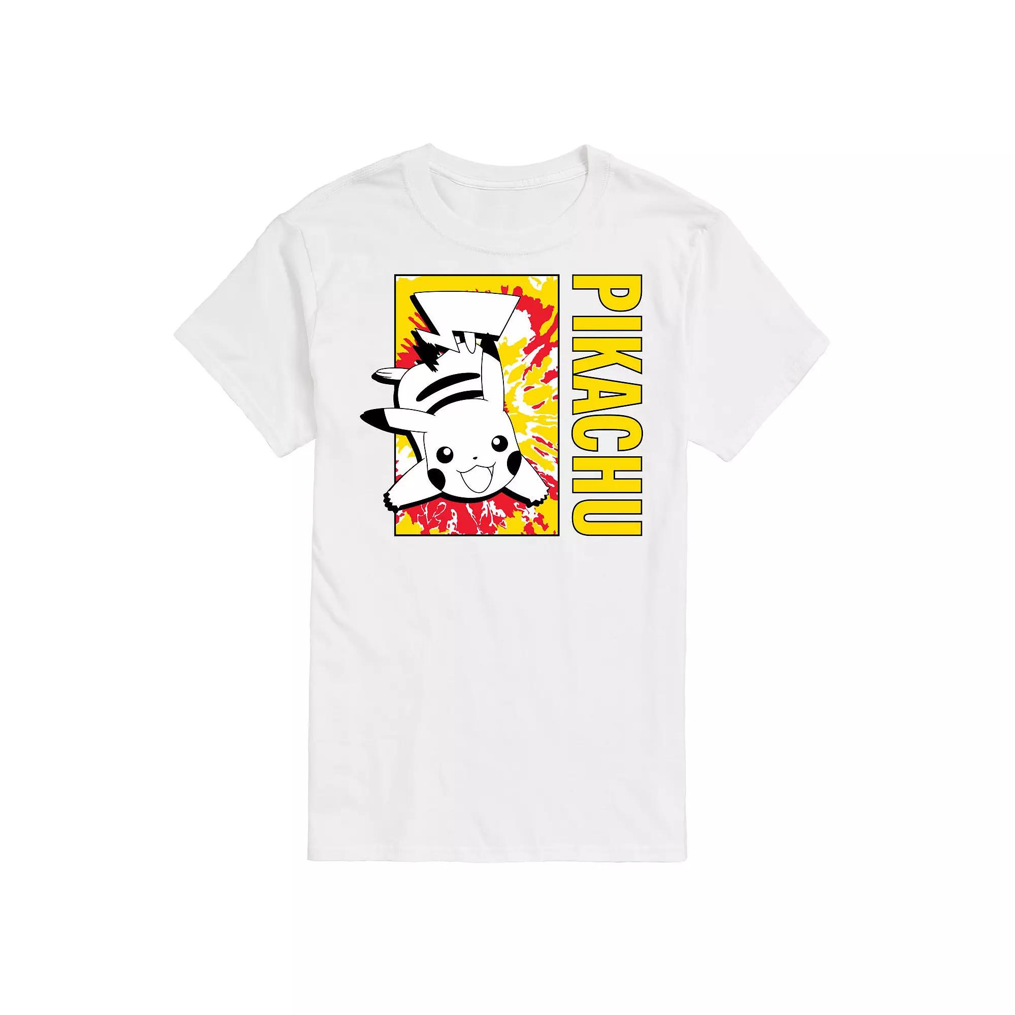 Big & Tall Pokémon Tie Dye Pikachu Graphic Tee, Men's,  Product Image