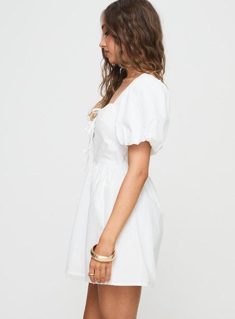 Kreamy Mini Dress White Product Image