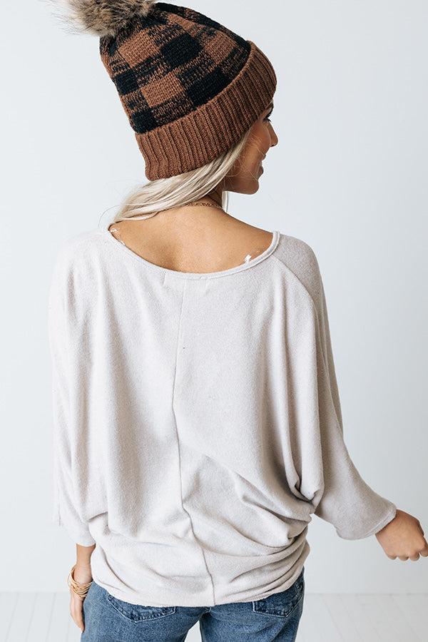 Calm And Curious Shift Top In Birch Product Image