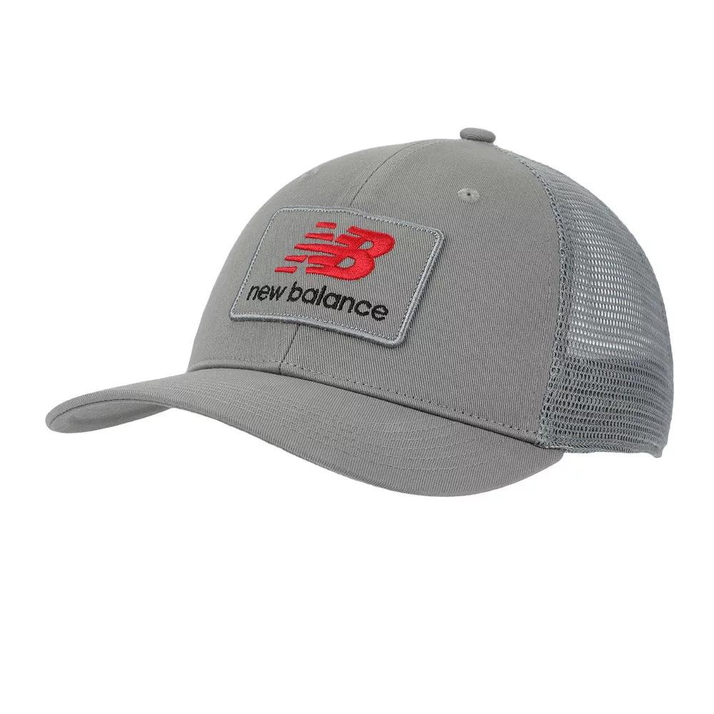 Men's New Balance Patch Logo Trucker Hat, Grey Product Image