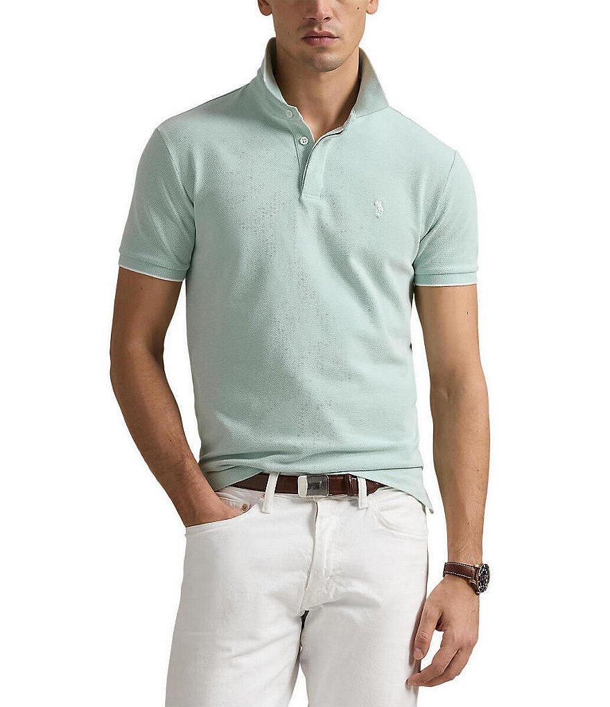 Polo Ralph Lauren Classic Fit Tipped Stretch Mesh Short Sleeve Polo Shirt Product Image