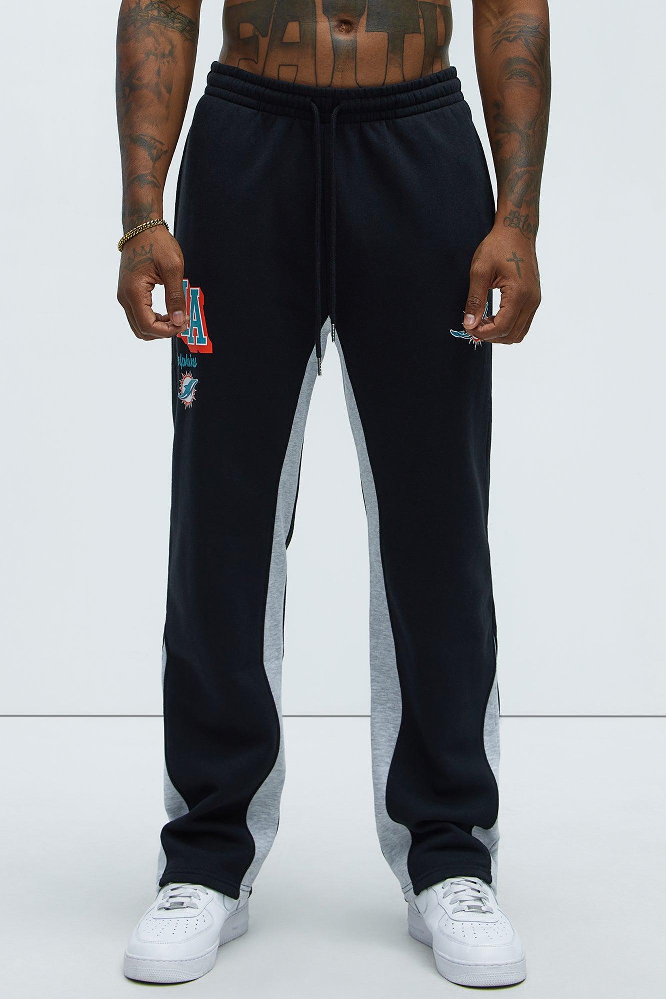 Dolphins Bold Flare Sweatpants - Black Product Image