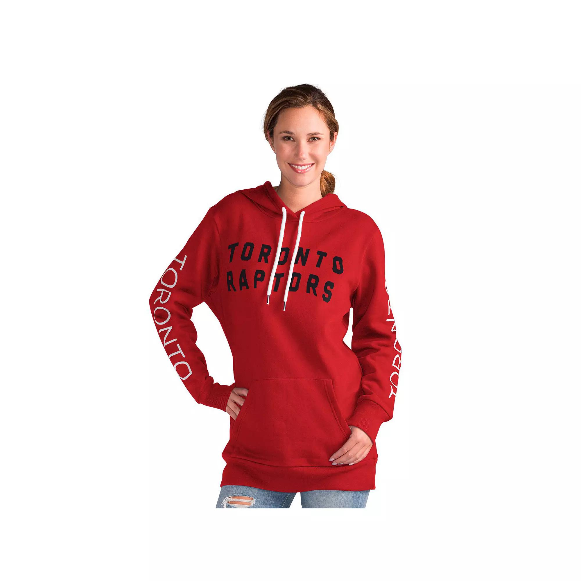 Women's G-III 4Her by Carl Banks Red Toronto Raptors Base Coach Pullover Hoodie, Size: 2XL, Rpt Red Product Image
