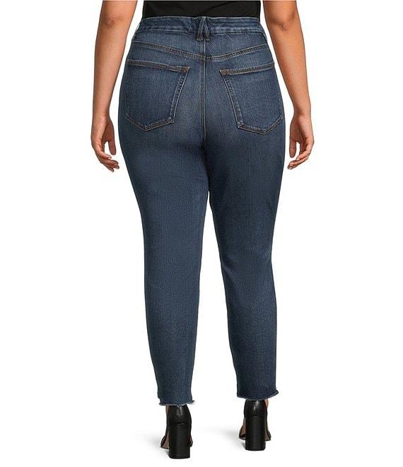 Good American Plus Size Soft Tech Good Waist High Rise Skinny Cropped Jeans Product Image