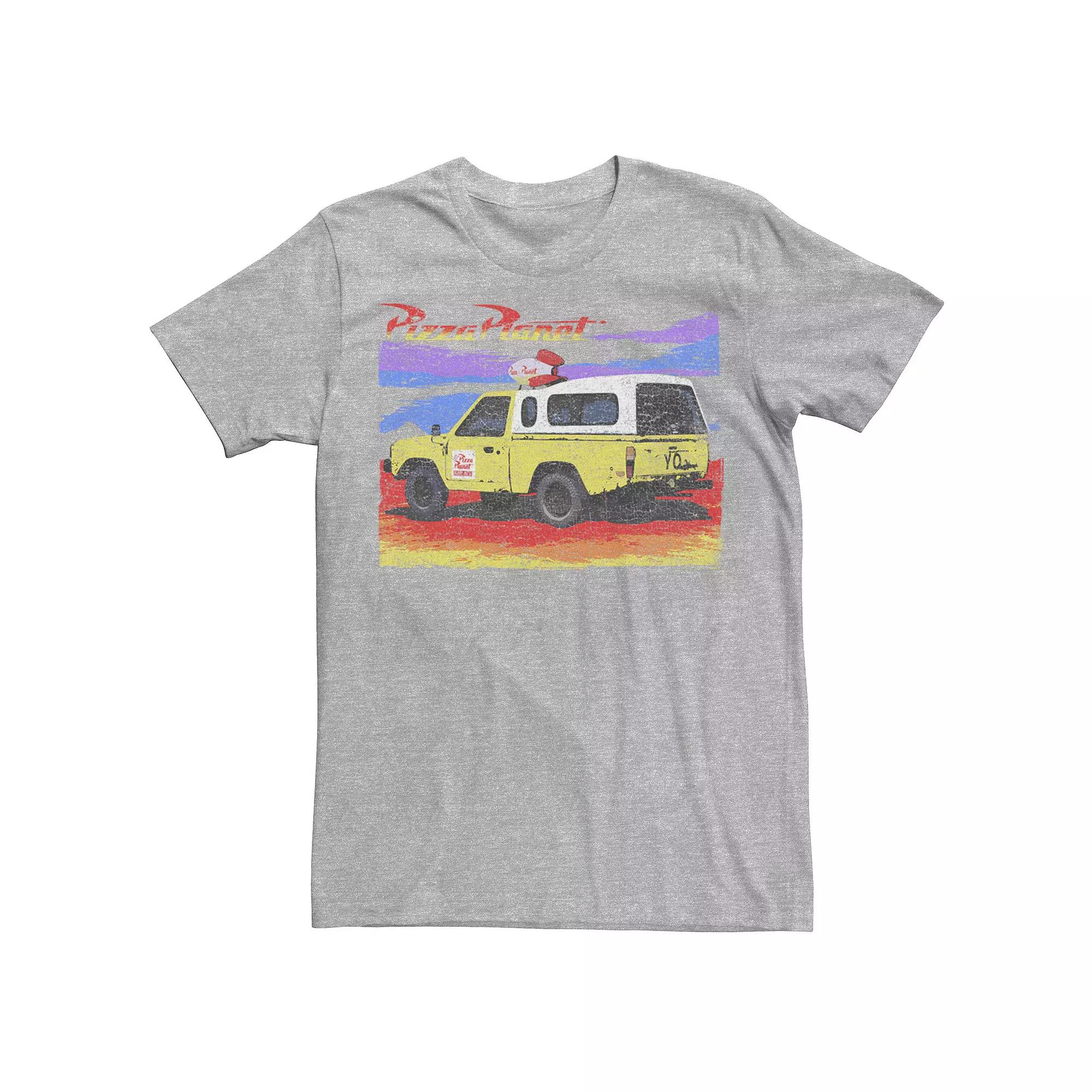 Disney / Pixar's Toy Story Men's Pizza Planet Truck Distressed Tee,  Product Image