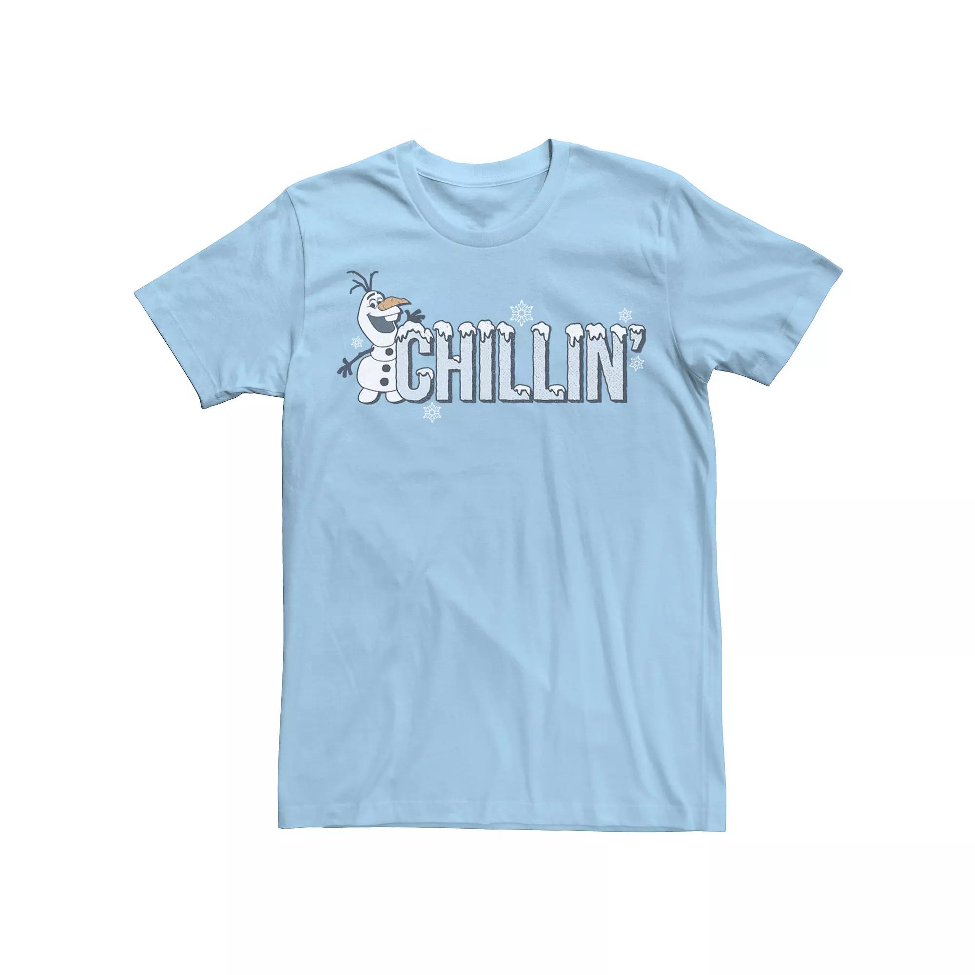 Disney's Frozen Olaf Men's Chillin' Snowfall Text Tee,  Product Image