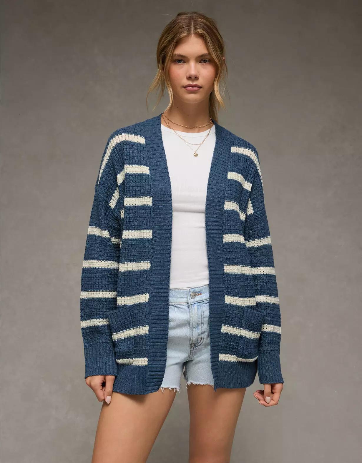 AE Open Knit Cardigan Product Image