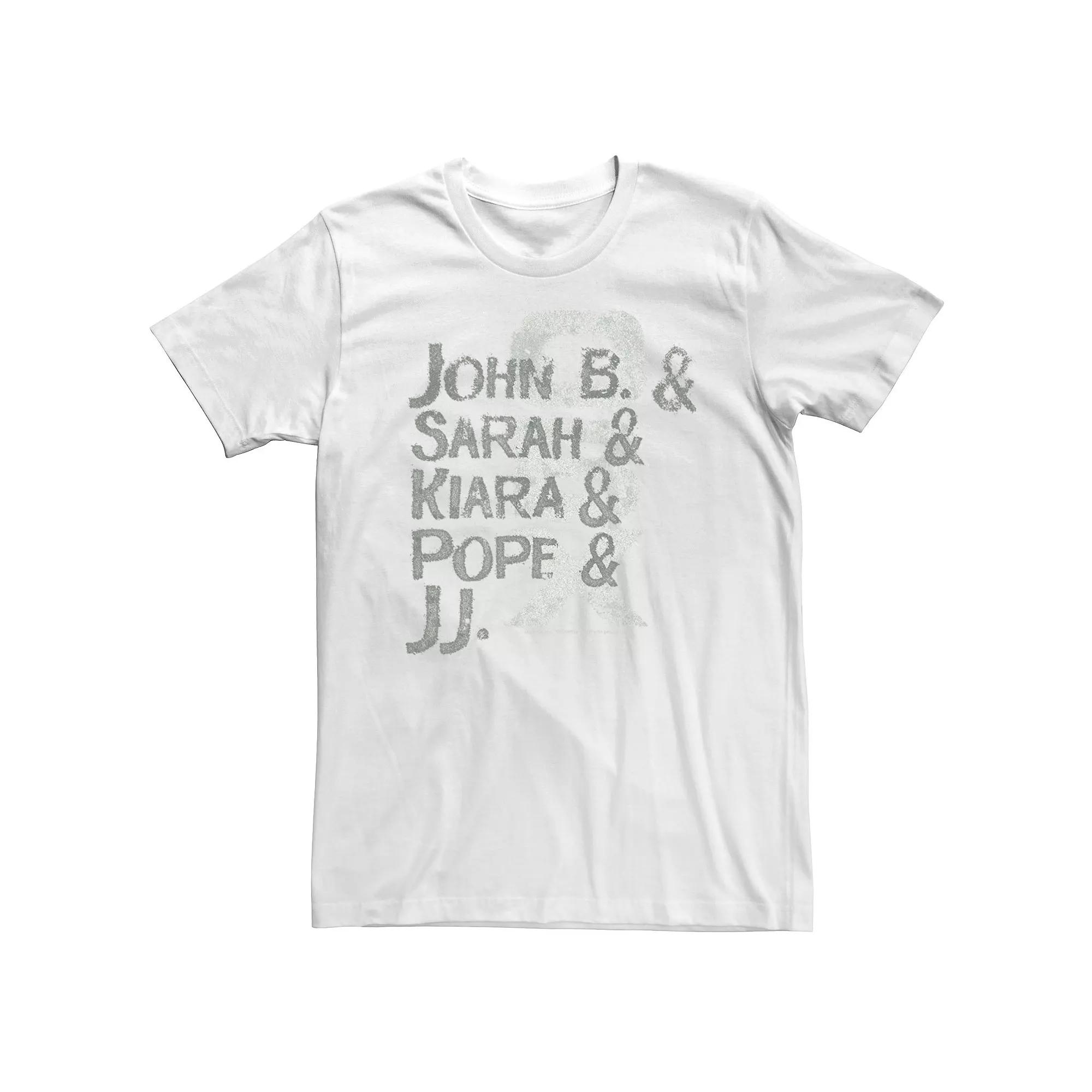 Big & Tall Outer Banks Distressed Name Stack Tee, Boy's,  Product Image