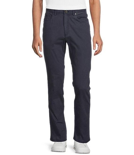 Rowm Flat Front 5-Pocket Garment Dyed Canvas Pants Product Image