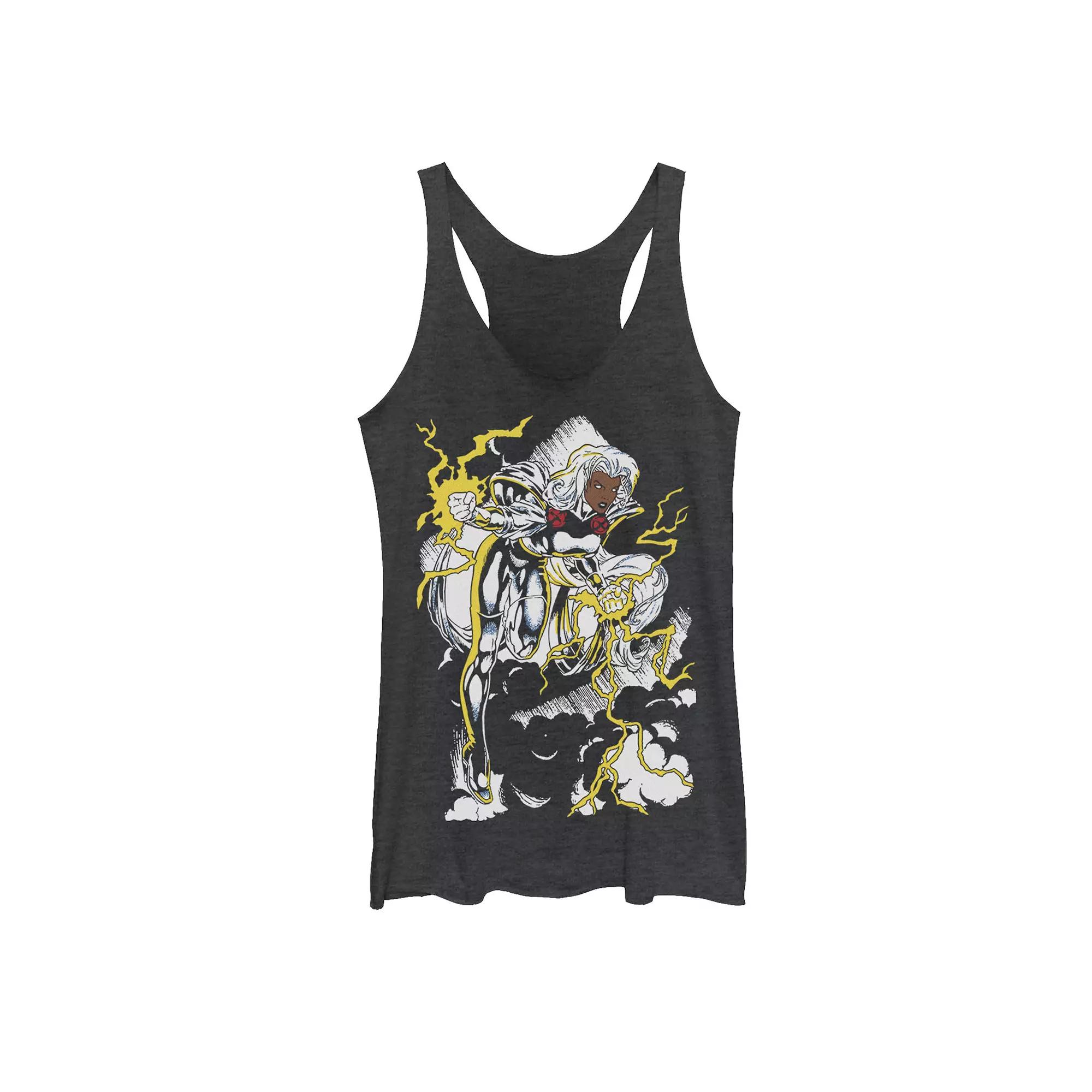 Juniors' Marvel X-Men Storm Action Pose Retro Tank Top, Girl's,  Product Image