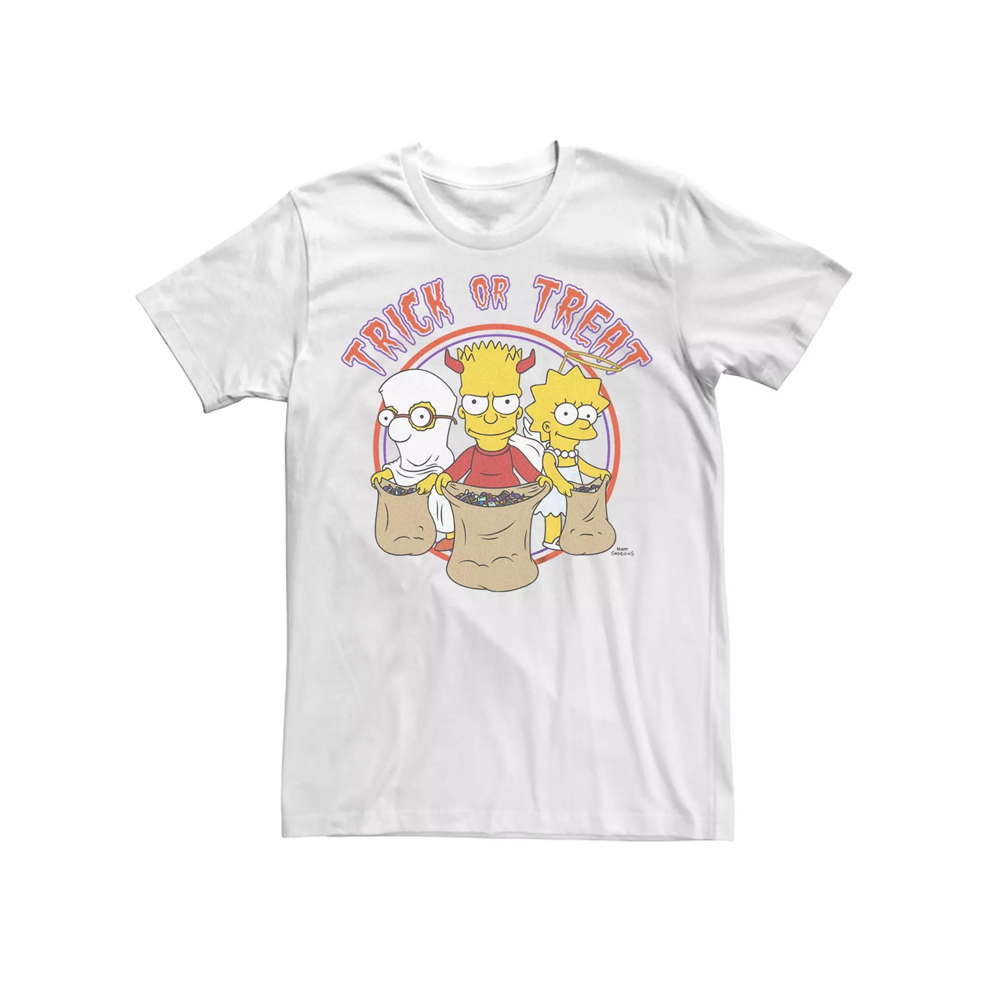 Men's The Simpsons Halloween Milhouse Bart Lisa Trick or Treat Costumes Tee,  Product Image