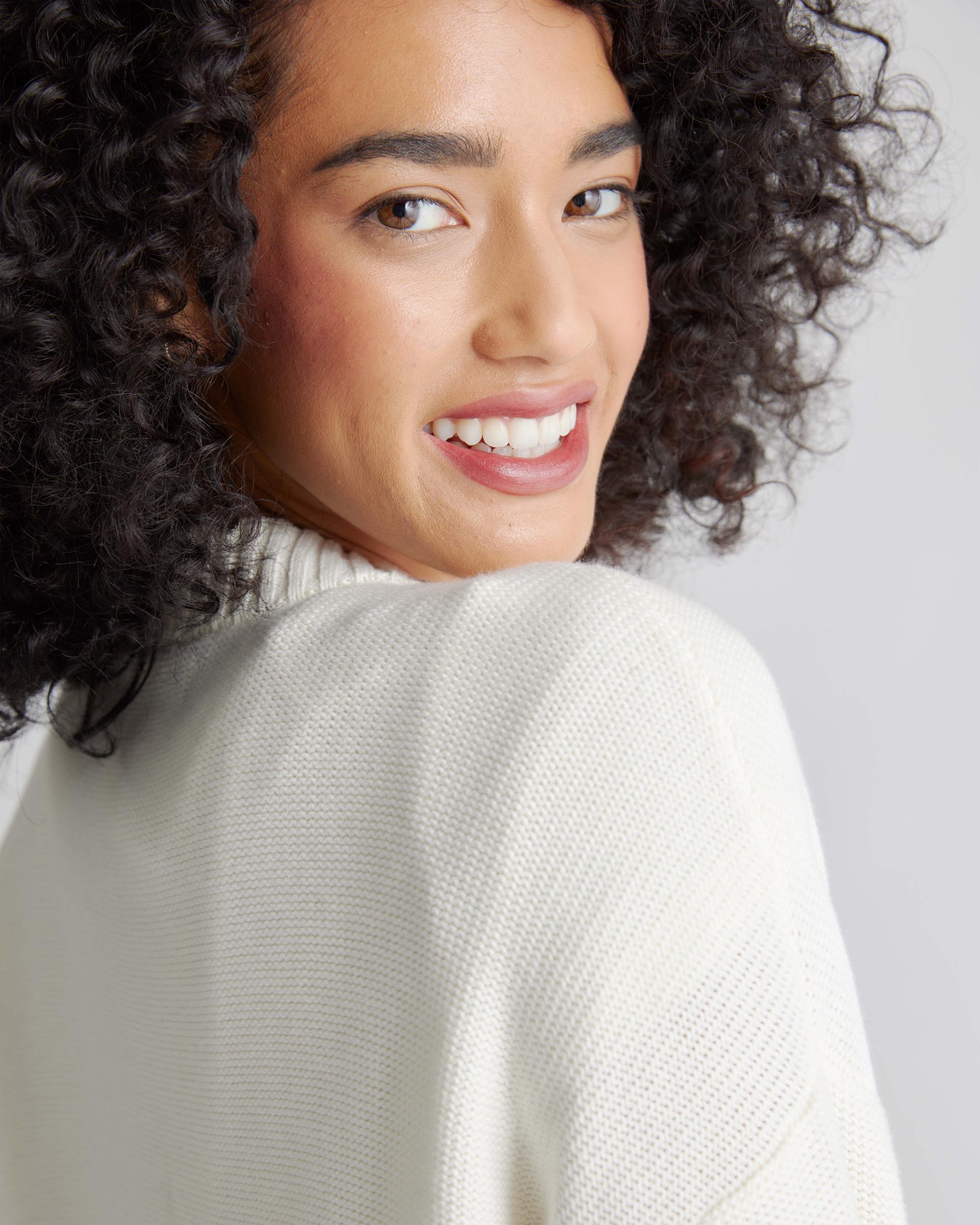 Quince | Women's Cropped Cardigan Sweater Organic Cotton Product Image