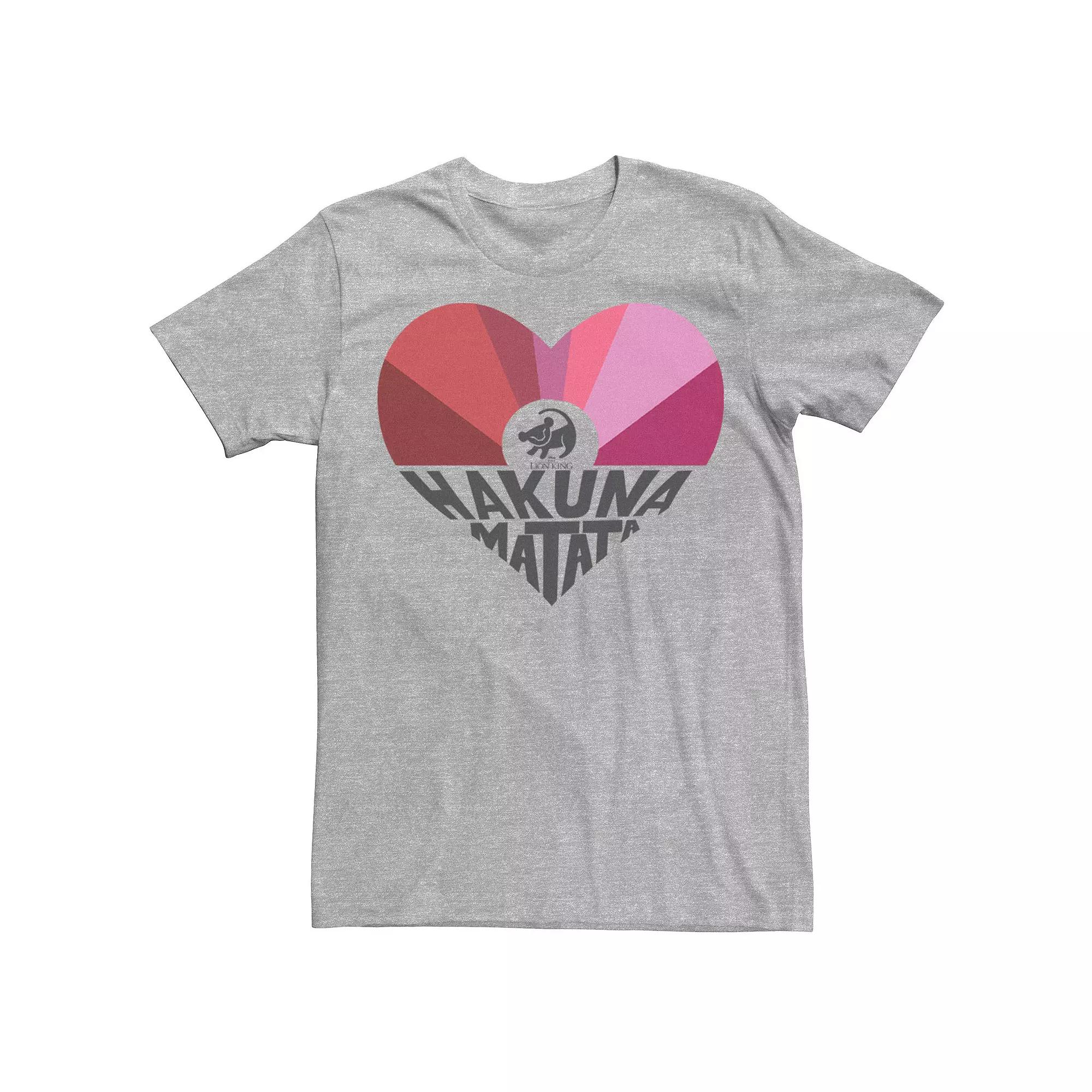 Disney's The Lion King Simba Hakuna Matata Heart Men's Tee,  Product Image