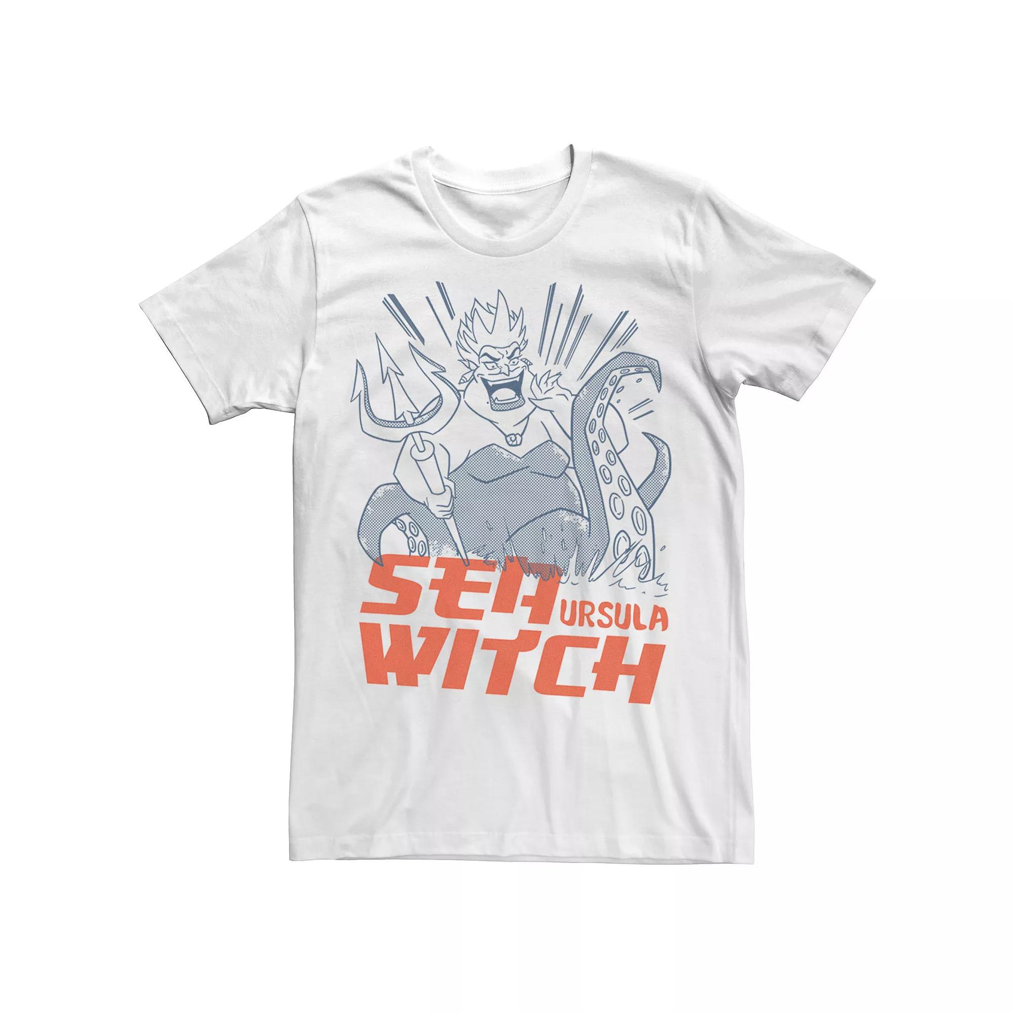 Men's Disney Villains Ursula Sea Witch Outline Tee,  Product Image