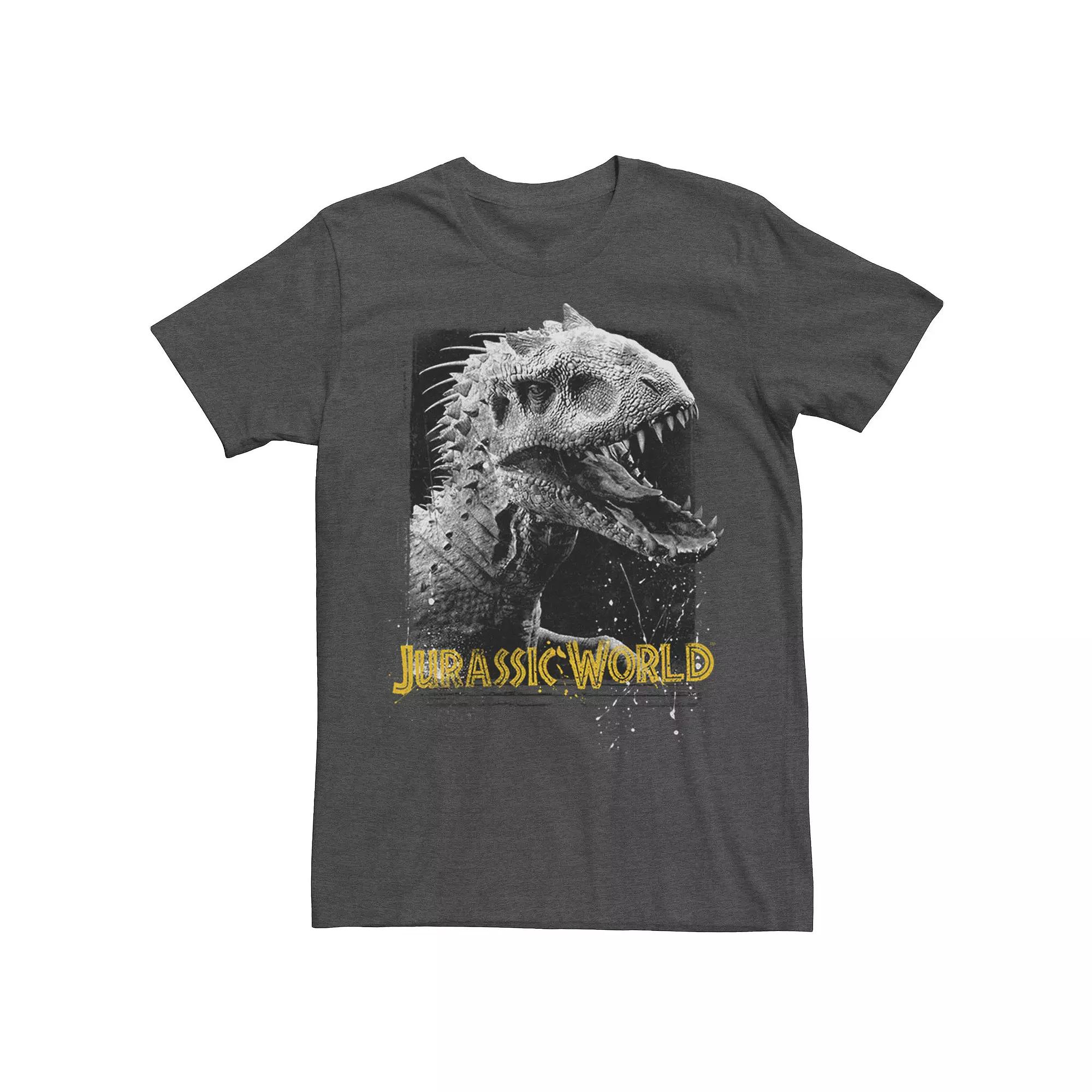 Men's Jurassic World Indominus Rex Profile View Tee, Size: Large, Grey Heather Product Image