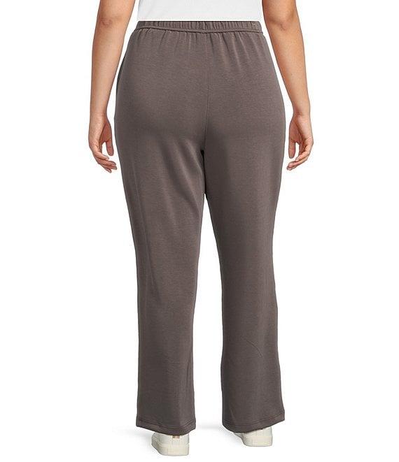 Skies Are Blue Plus High Rise Brushed Modal Blend Drawstring Pants Product Image