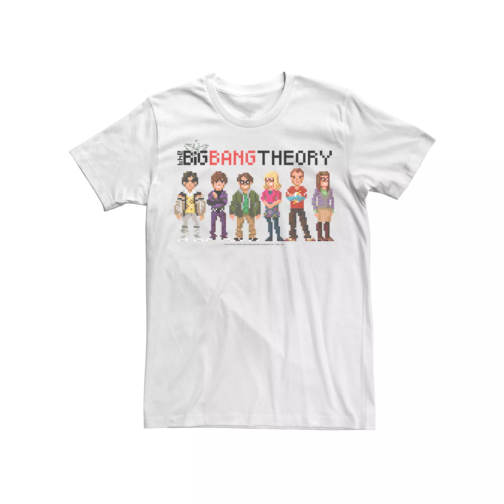 Men's The Big Bang Theory Group Shot Pixels Tee,  Product Image