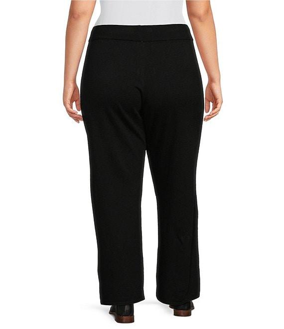 Vince Camuto Plus Size Coordinating Knit Wide Leg Drawstring Pants Product Image