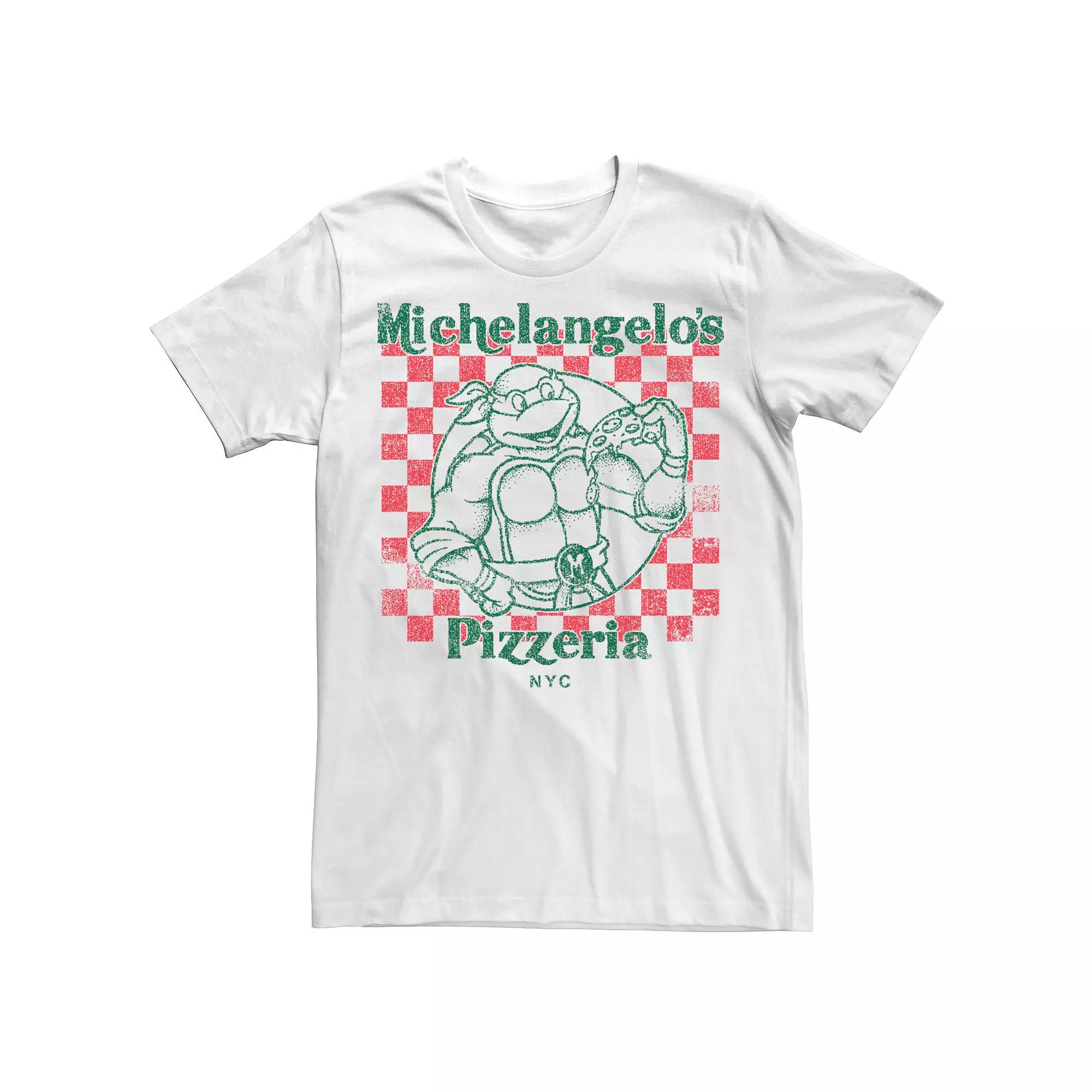 Men's Nickelodeon Teenage Mutant Ninja Turtles Mikeys Yummy Pizza Graphic Tee,  Product Image