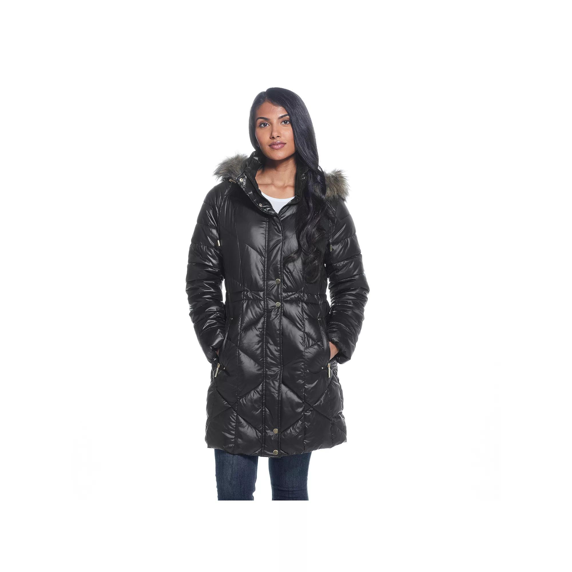 Women's Weathercast Hood Quilted Puffer Coat,  Product Image