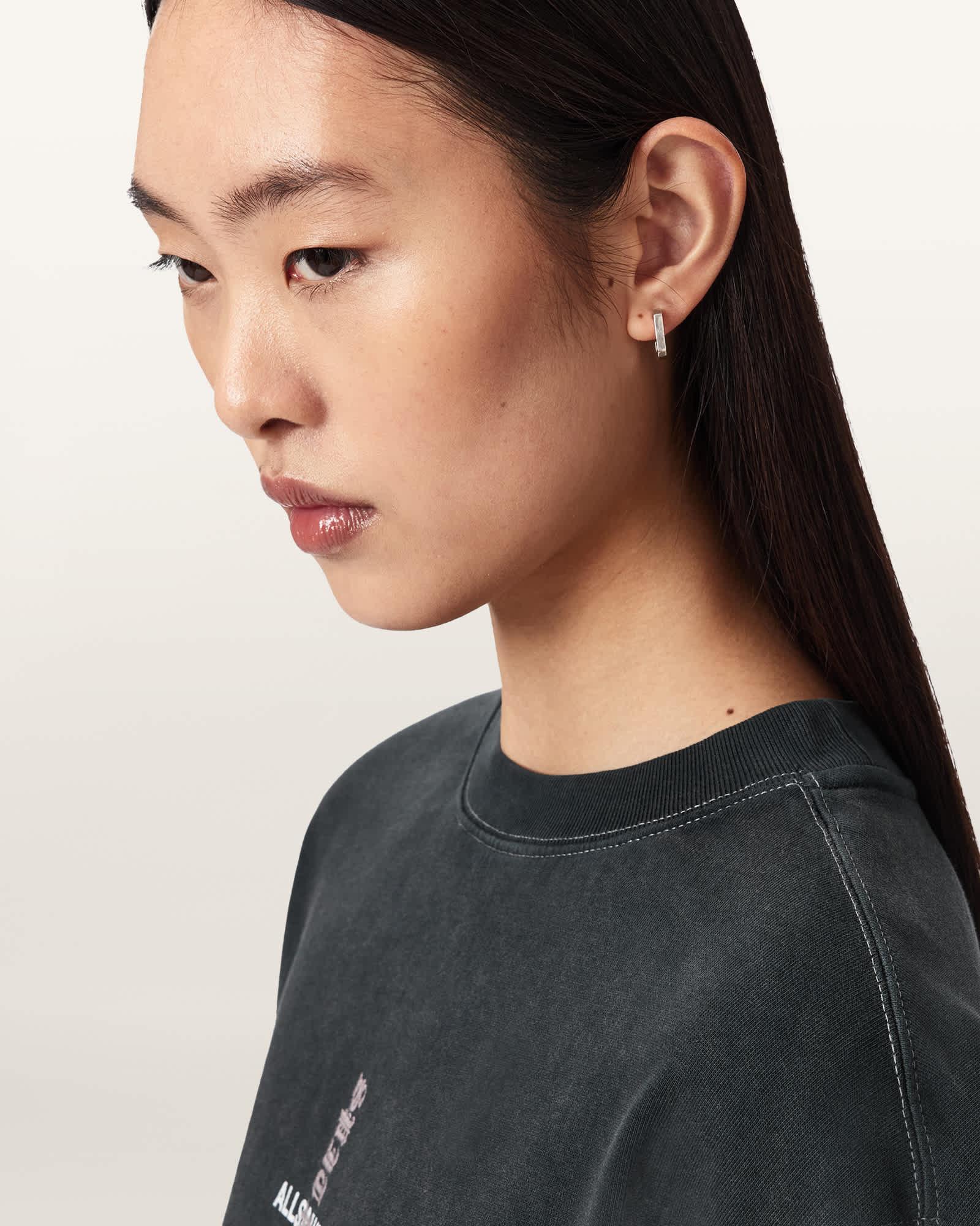 Knox Pippa Sweatshirt Washed Black | ALLSAINTS US Product Image