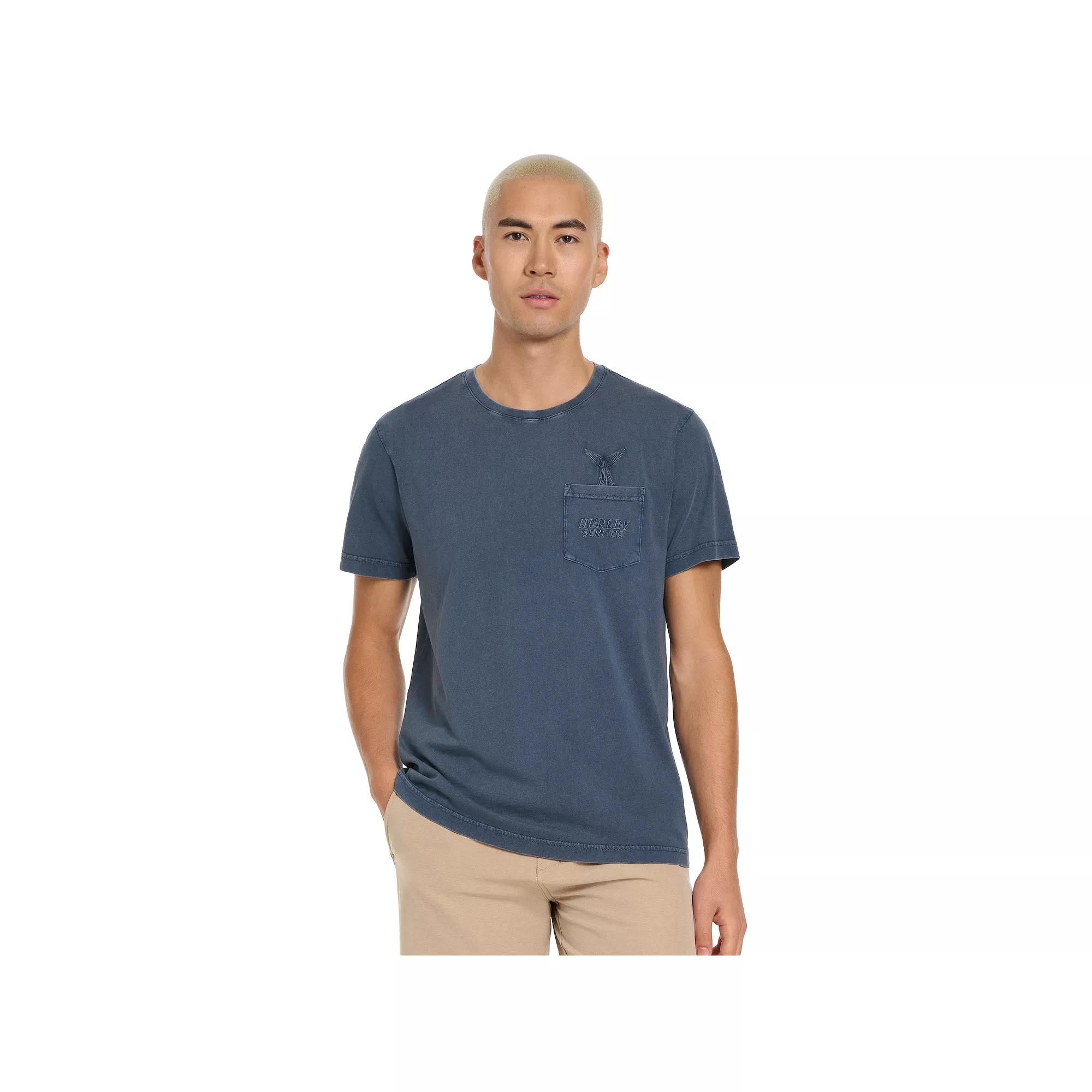 Men's Hurley Embroidered Pocket Tee, Size: Small, Submarine Product Image