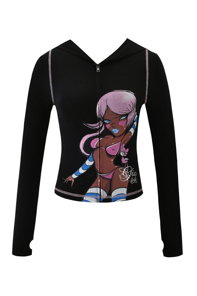 FAFI BLARE HOODIE - BLACK Product Image