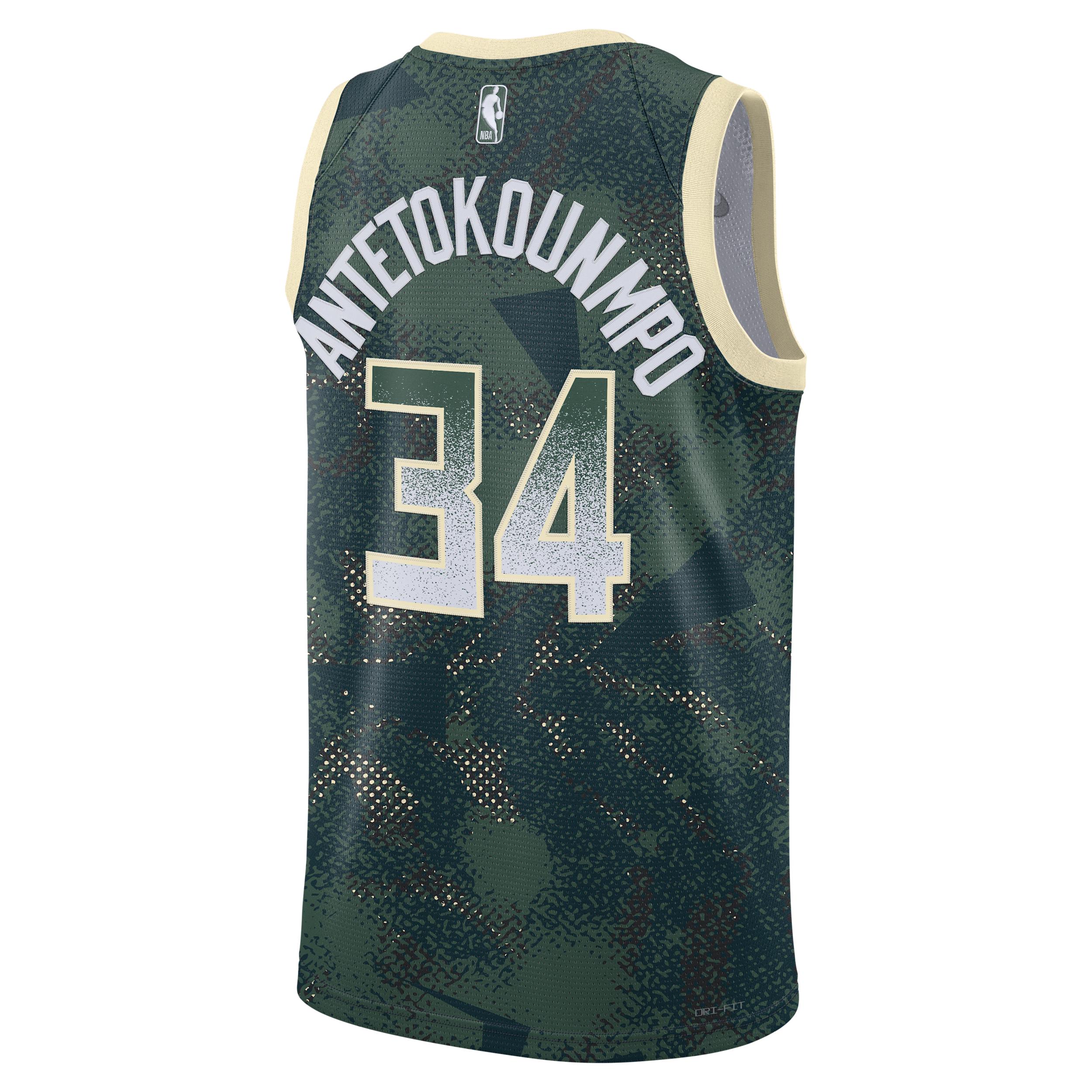Giannis Antetokounmpo Milwaukee Bucks 2025/26 Select Series Nike Mens Dri-FIT NBA Swingman Jersey | HJ4065-323 Product Image