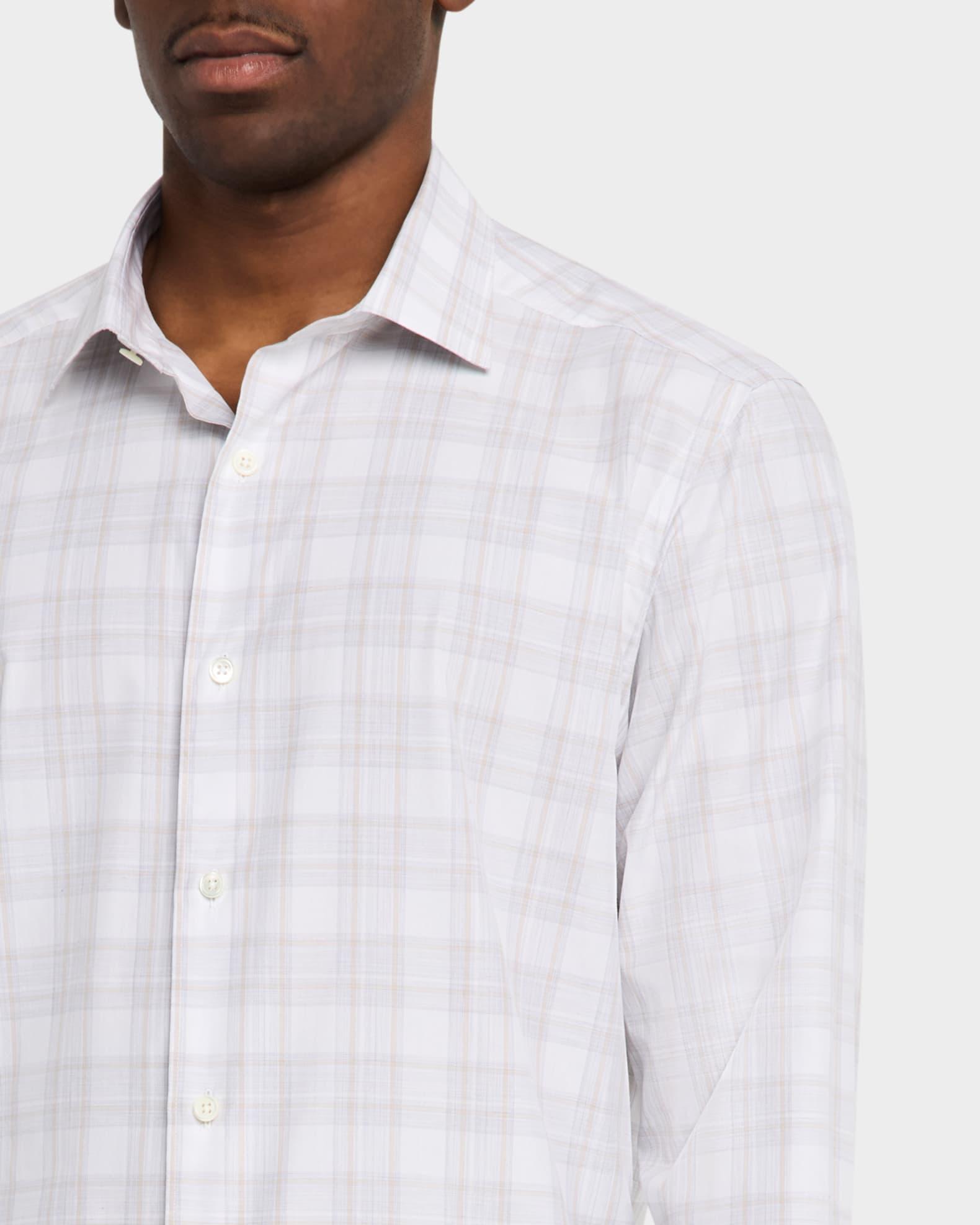 Men's Cotton Plaid Sport Shirt Product Image