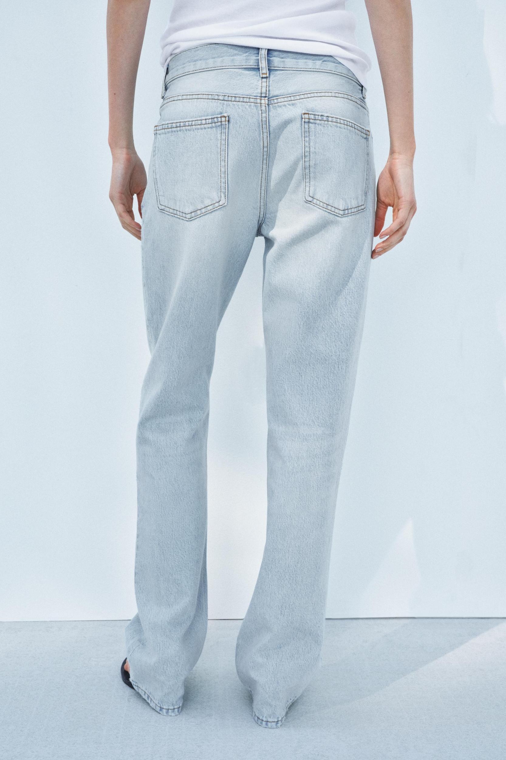 ZW COLLECTION LOW RISE STRAIGHT BOOTCUT JEANS Product Image