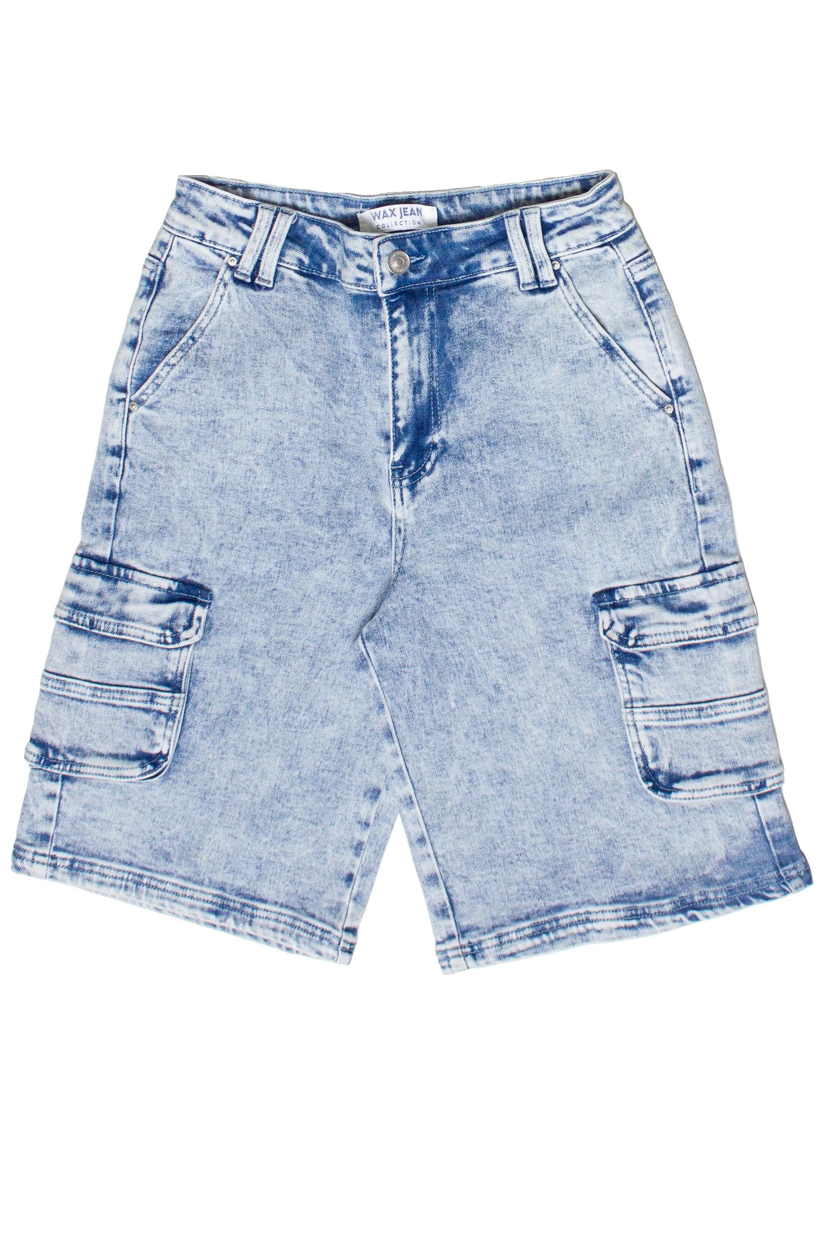 Acid Wash Cargo Jorts Product Image
