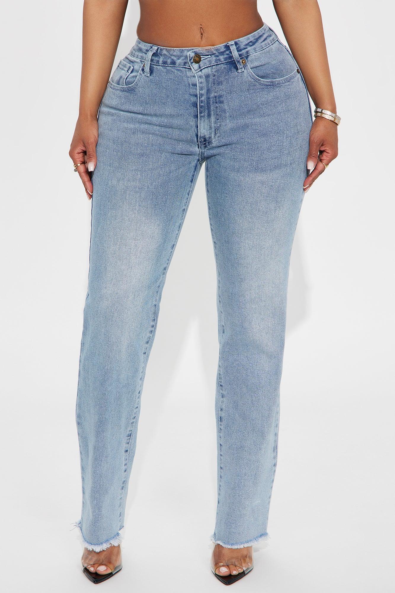 So Basic Straight Leg Jeans - Light Wash Product Image