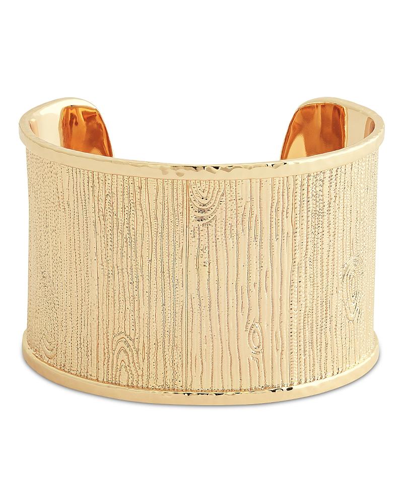 Womens Enchanted Forest 18KPlated Bark Cuff Product Image