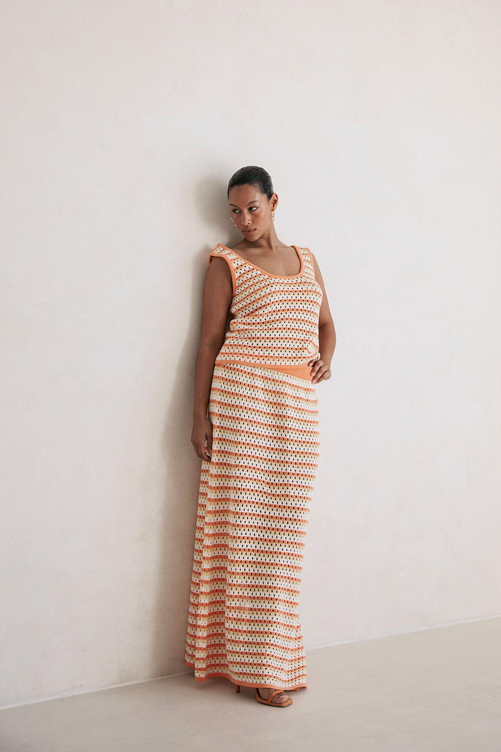 Erin Knit Top - Orange Product Image