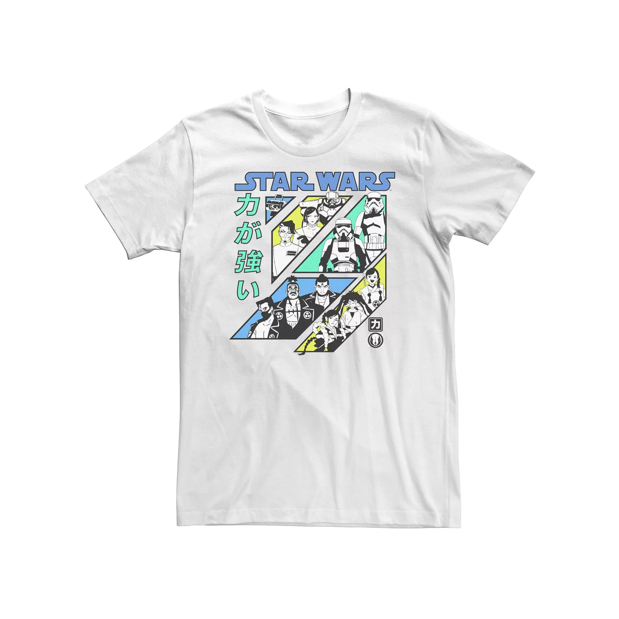 Big & Tall Star Wars: Visions Kanji Slant Panels Tee, Boy's,  Product Image