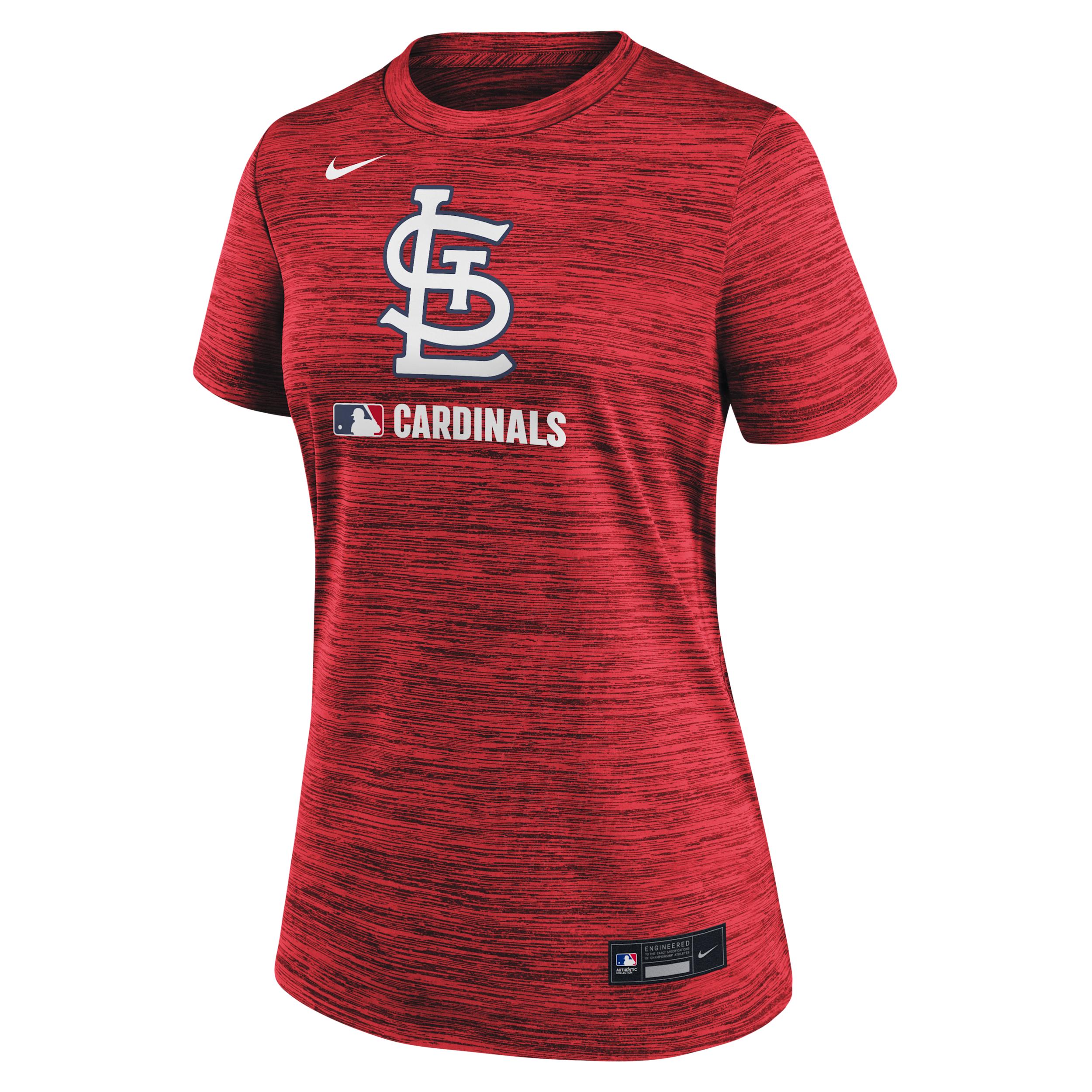St. Louis Cardinals Authentic Collection Velocity Nike Women's Dri-FIT MLB T-Shirt Product Image