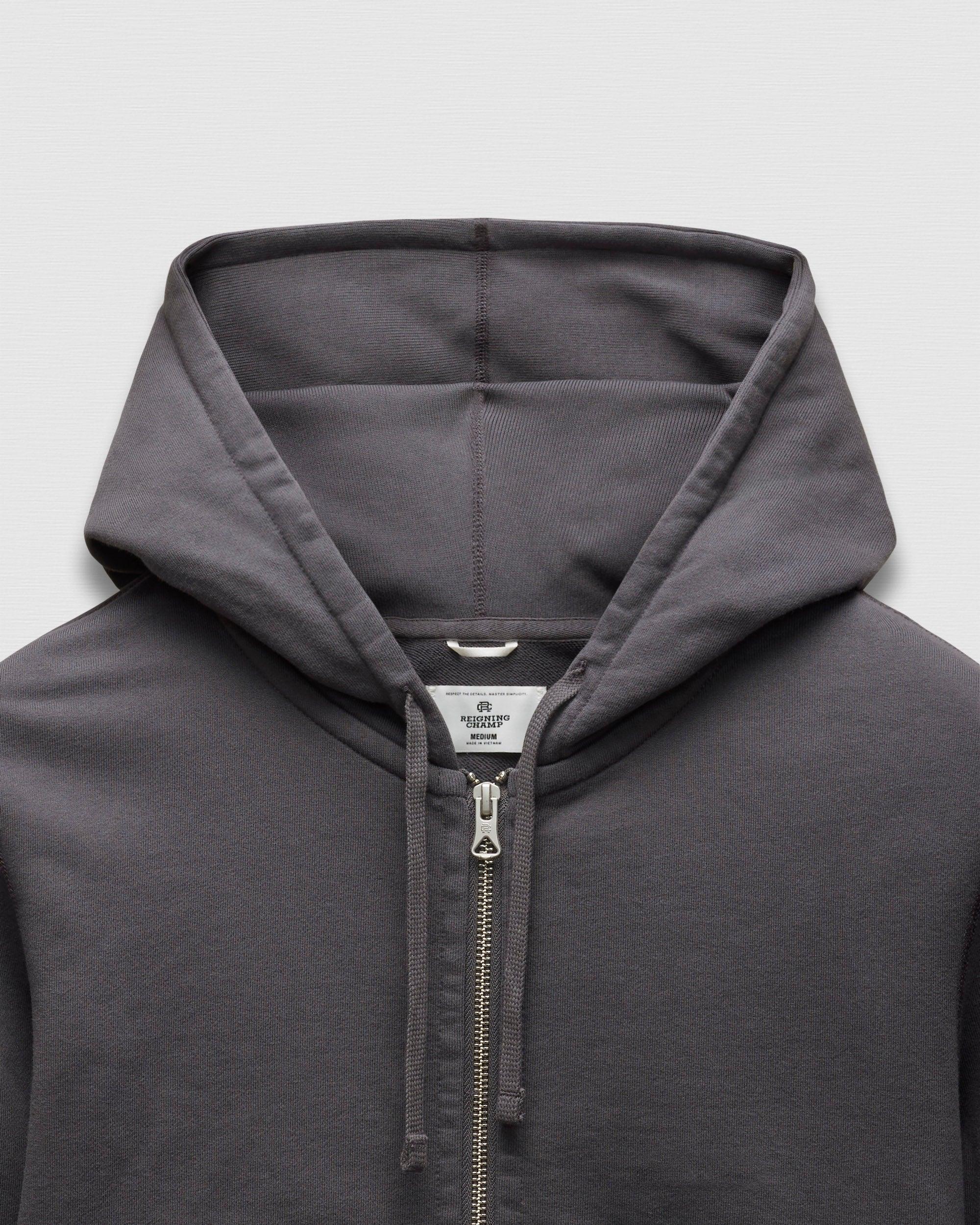 Midweight Terry Slim Zip Hoodie Male Product Image
