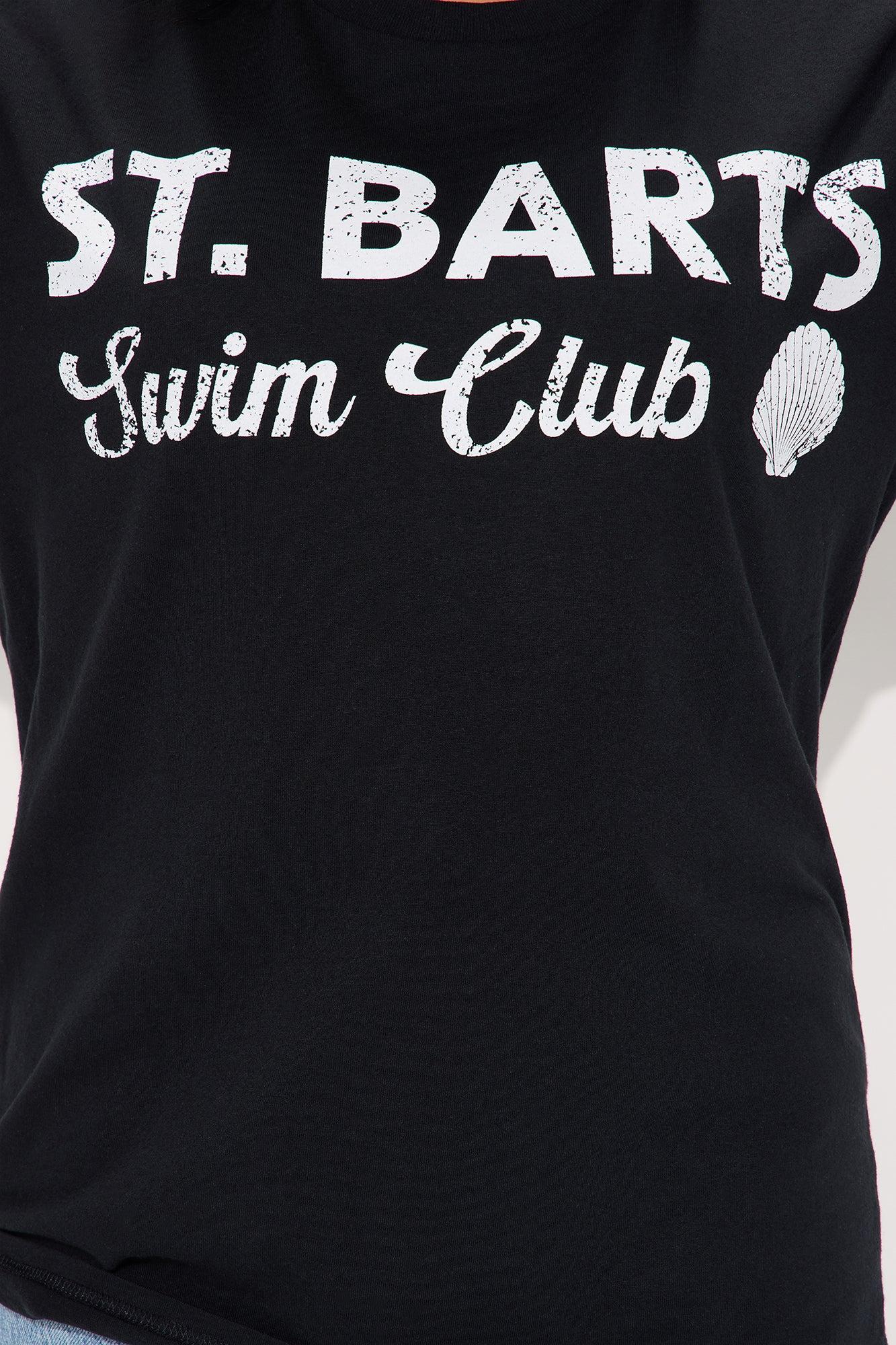 St. Barts Swim Club Oversized Tee - Black Product Image