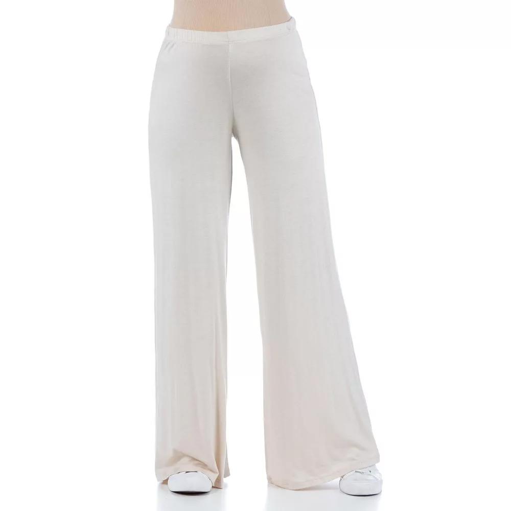 Maternity 24Seven Comfort Apparel Palazzo Lounge Pants, Women's,  Product Image