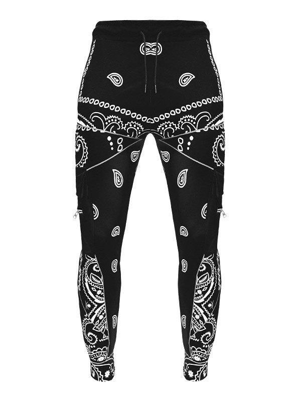Men's Paisley Print Tapered Pants Product Image