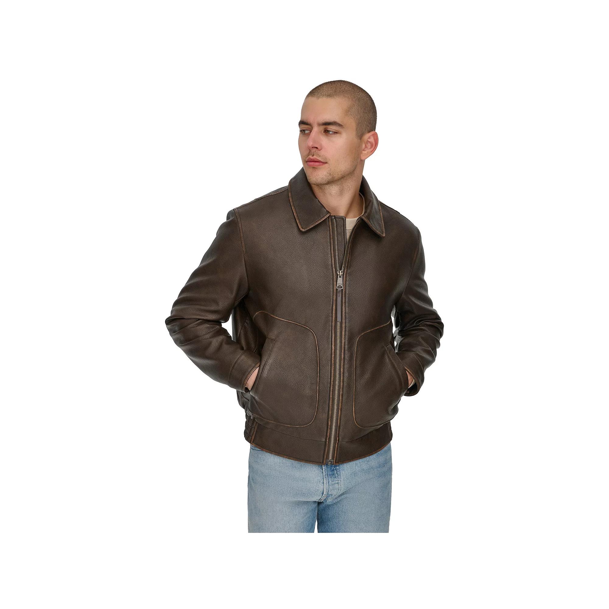Mens Levis Faux Leather Vintage Bomber Jacket Product Image