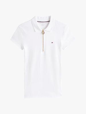 patterned-collar polo shirt Product Image