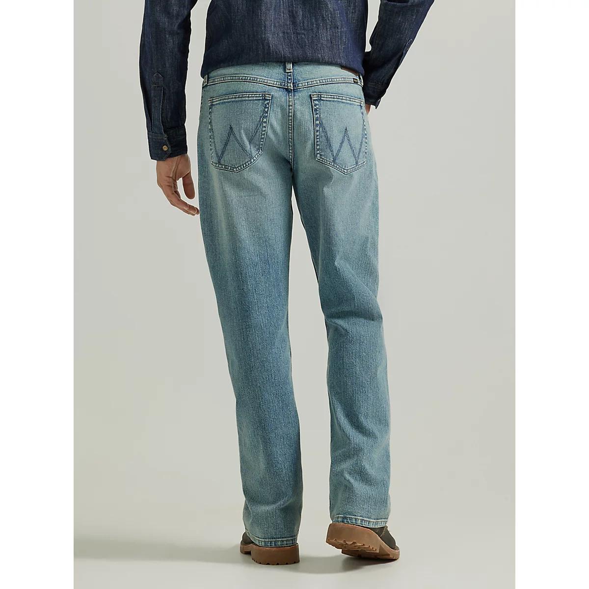Men's Relaxed Bootcut Jean in Light Wash Product Image