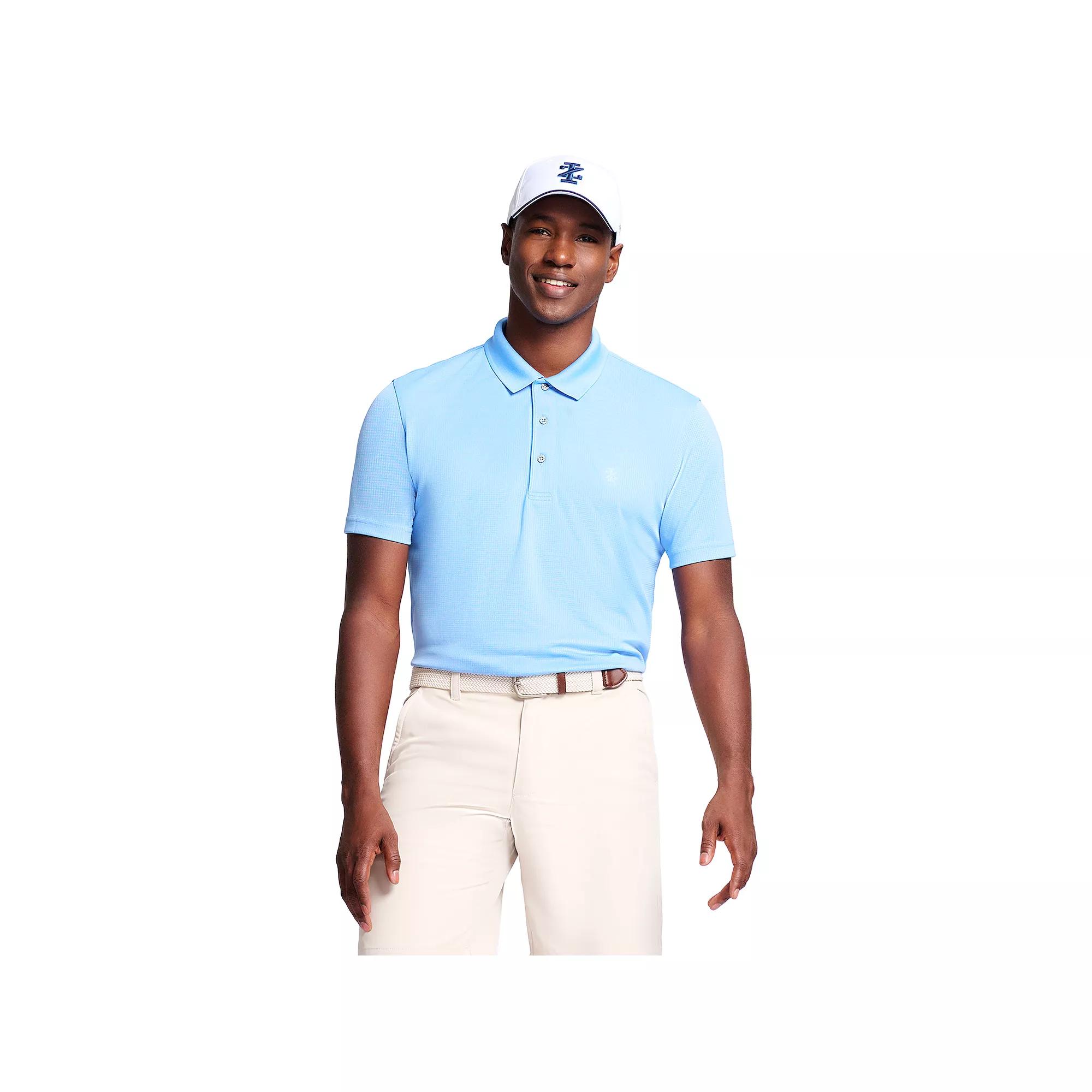 Men's IZOD Golf UPF 15 Grid Polo, Size: Large, Riviera Blue Product Image
