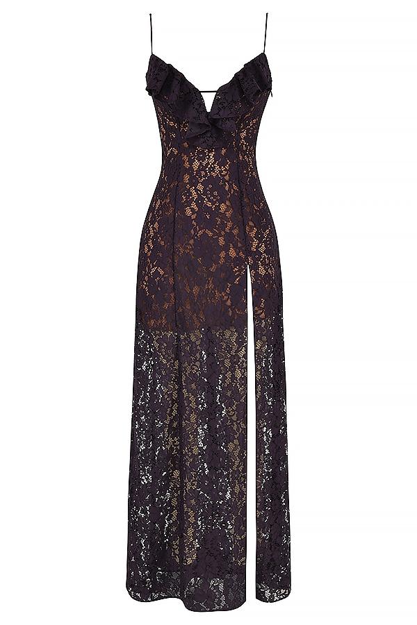 Malia  night shade lace maxi dress Product Image