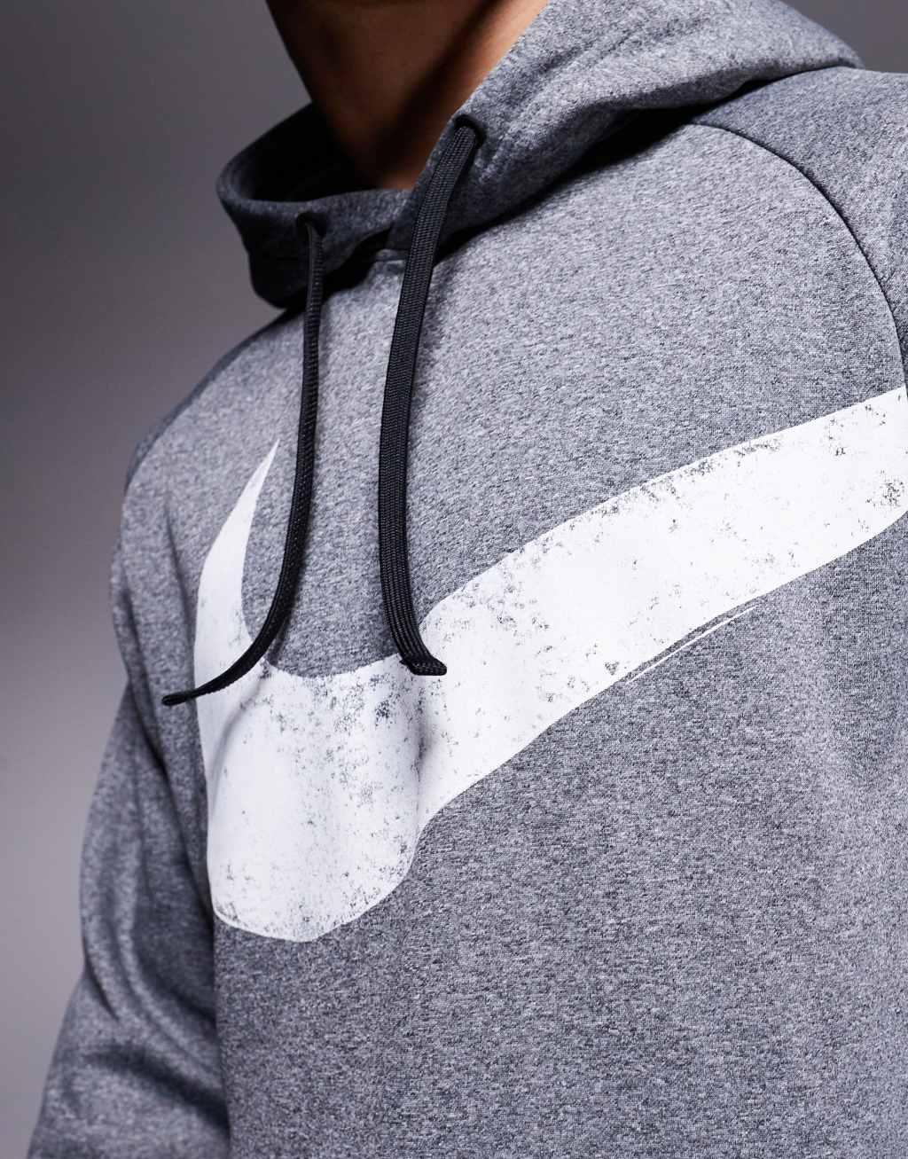 Nike Training Therma-Fit Swoosh graphic hoodie in black Product Image