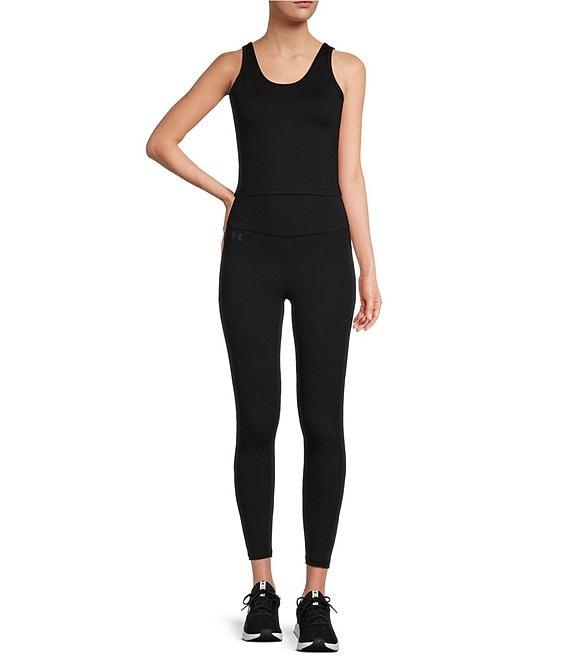 Under Armour Solid Knit Scoop Neck Sleeveless Fitted Motion Tank Top Product Image