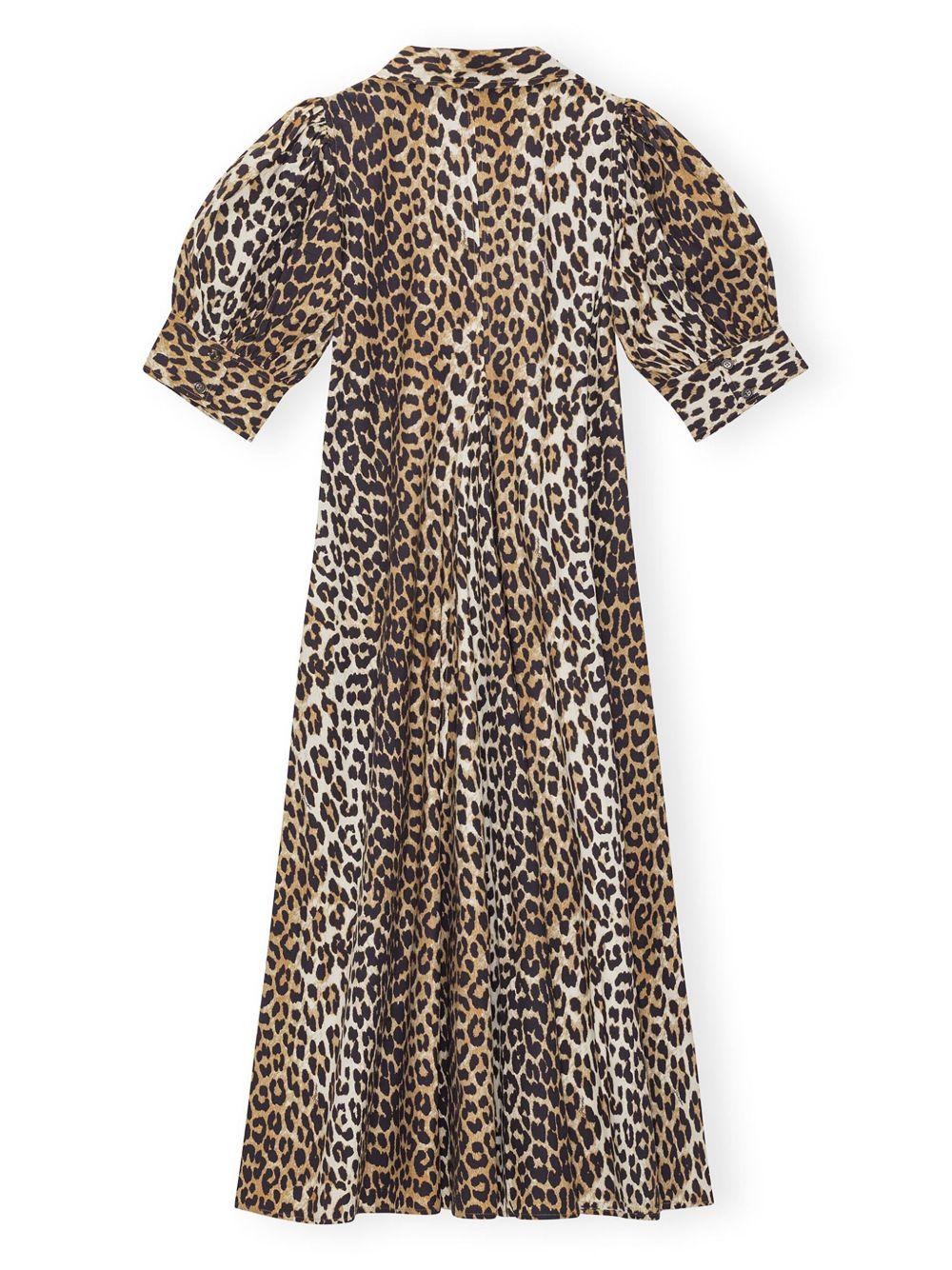 leopard-print organic cotton midi dress  Product Image