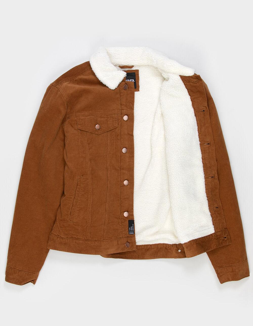 RSQ Mens Corduroy Sherpa Trucker Jacket - TAN Product Image