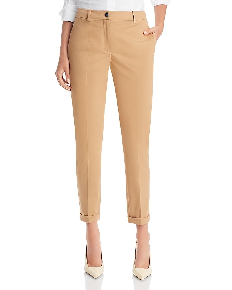 Womens Regular Fit Trousers In Stretch Cotton Twill Product Image